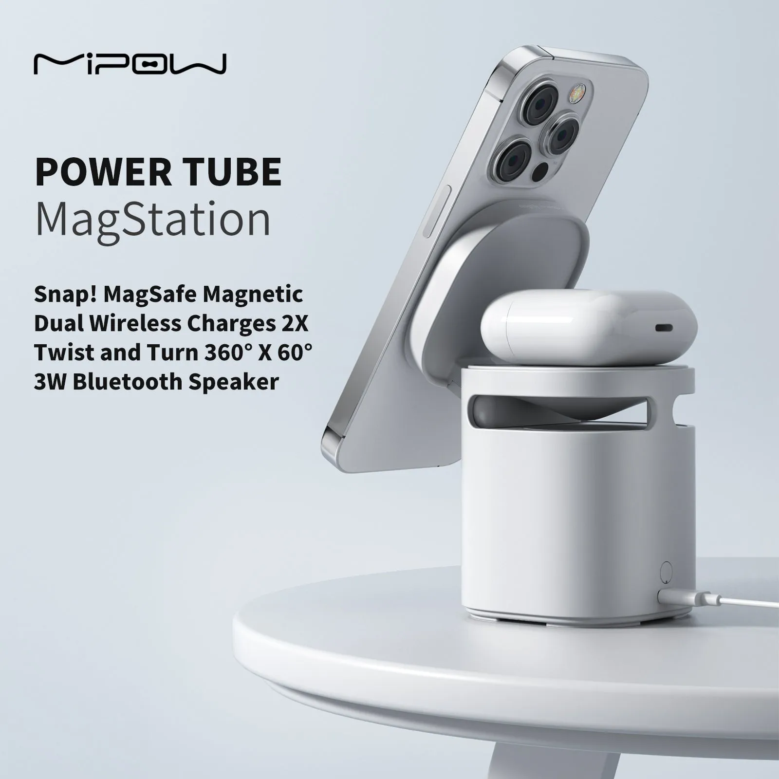 3 in 1  PowerTube MagStation