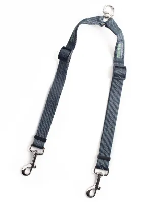 Adjustable-Length Double Dog Leash - Tangle-Free, Reflective Swivel Attachments