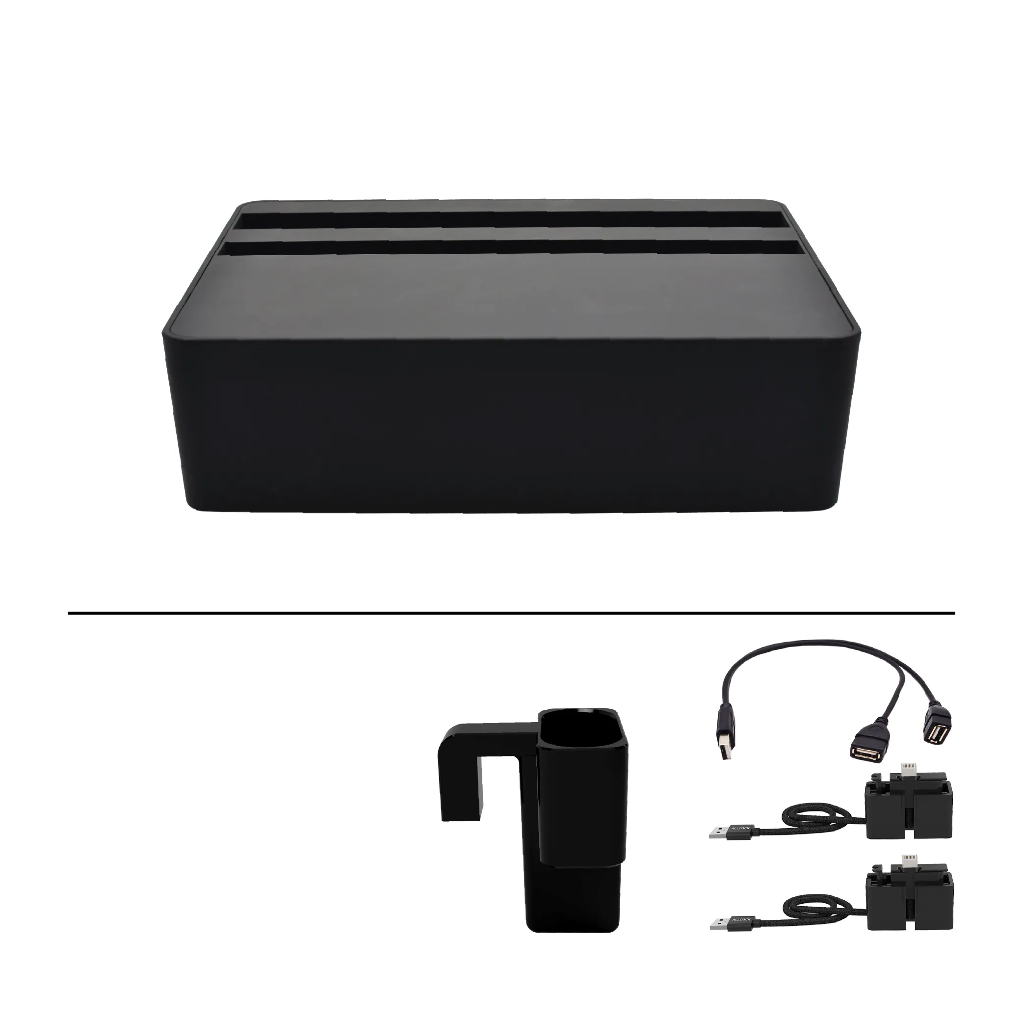 ALLDOCK Wireless Black Apple Package