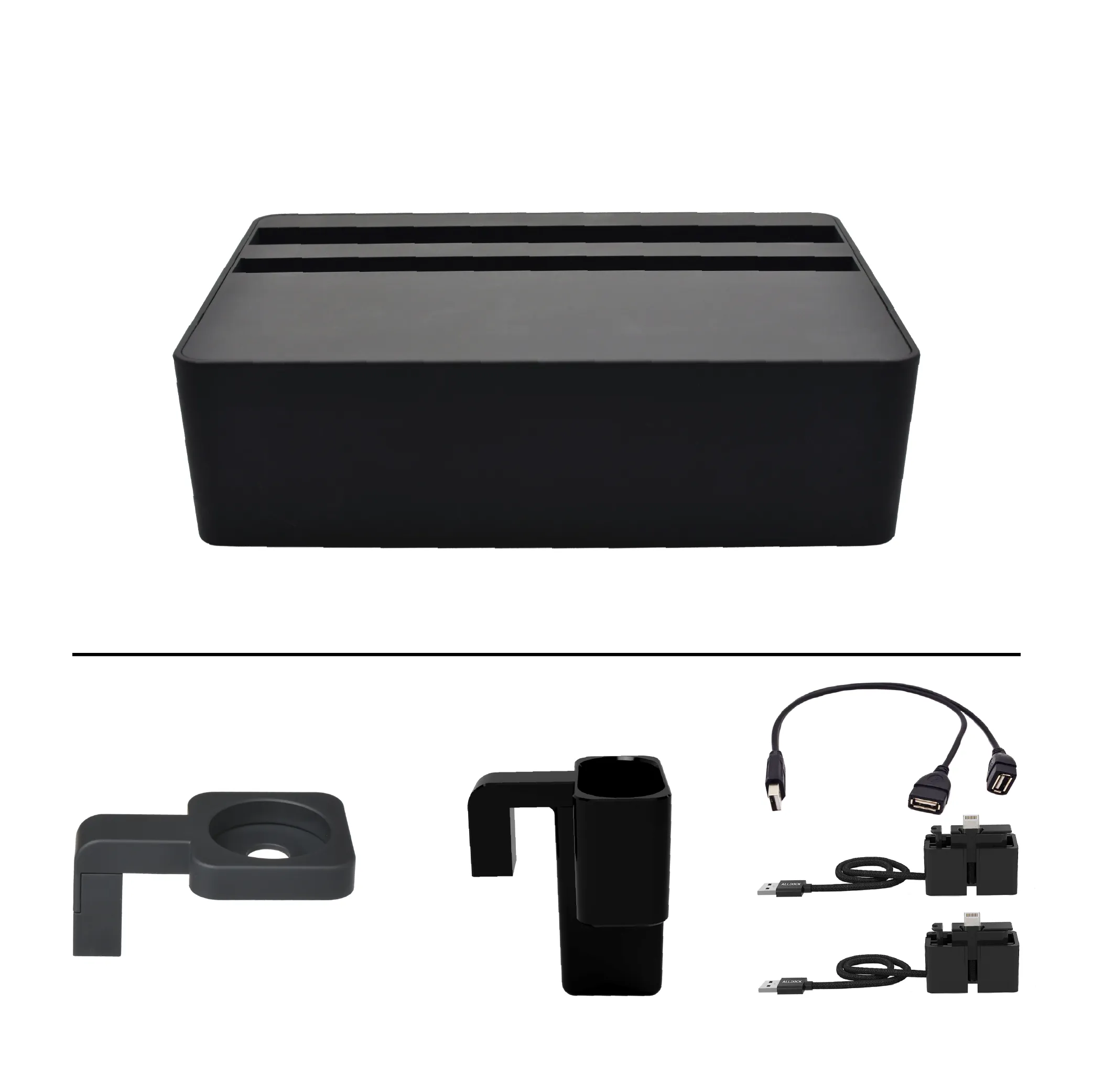 ALLDOCK Wireless Black Apple Package