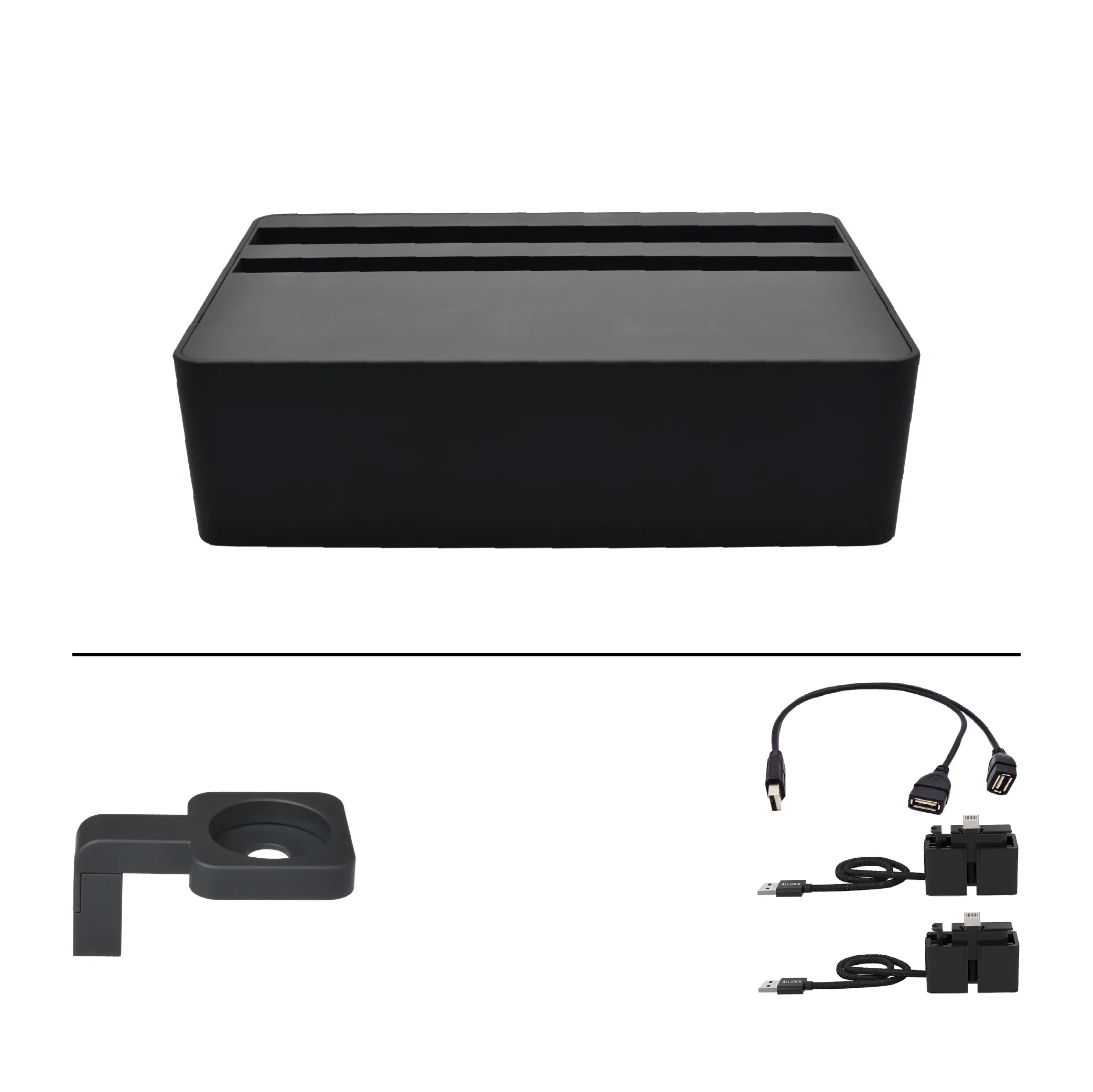 ALLDOCK Wireless Black Apple Package