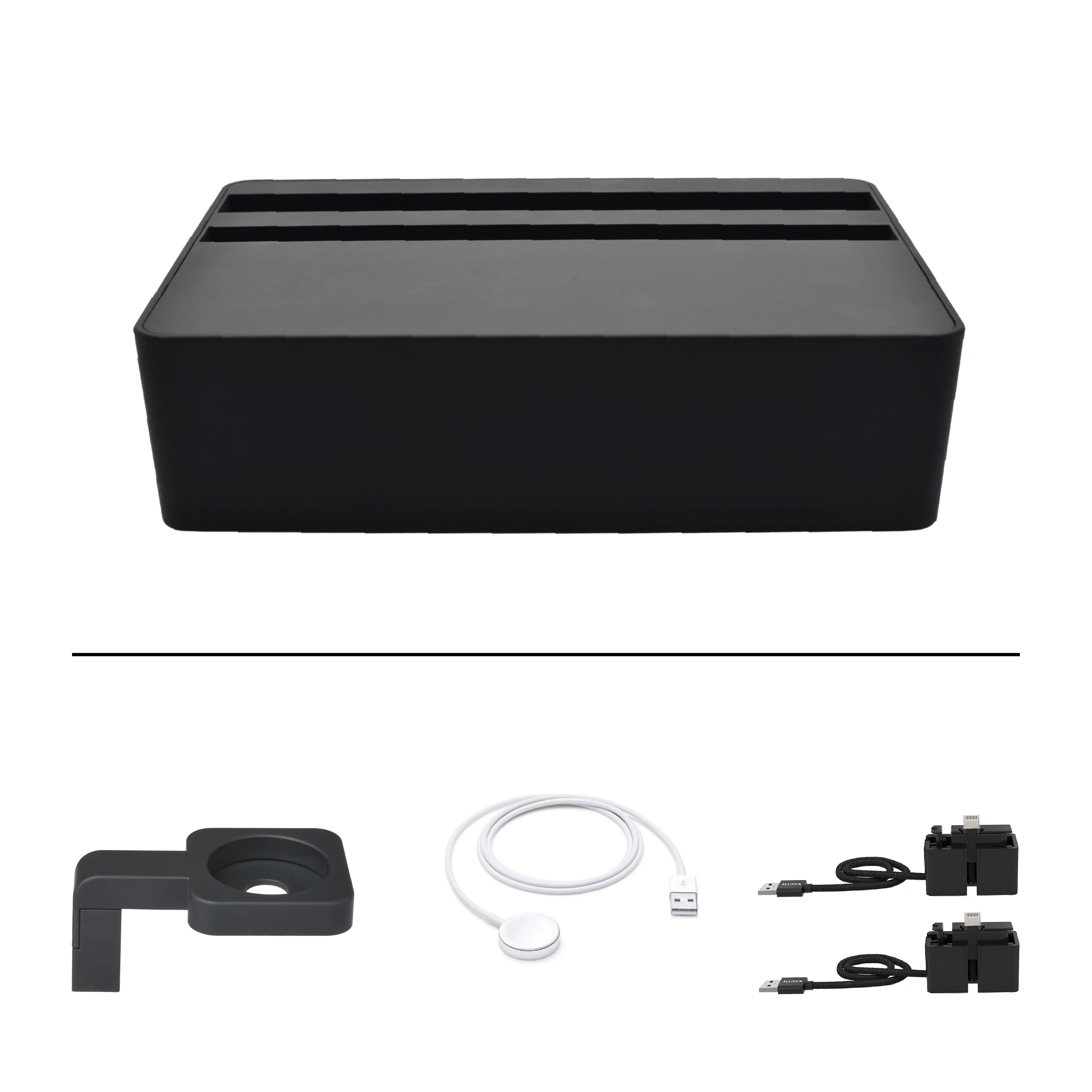 ALLDOCK Wireless Black Apple Package