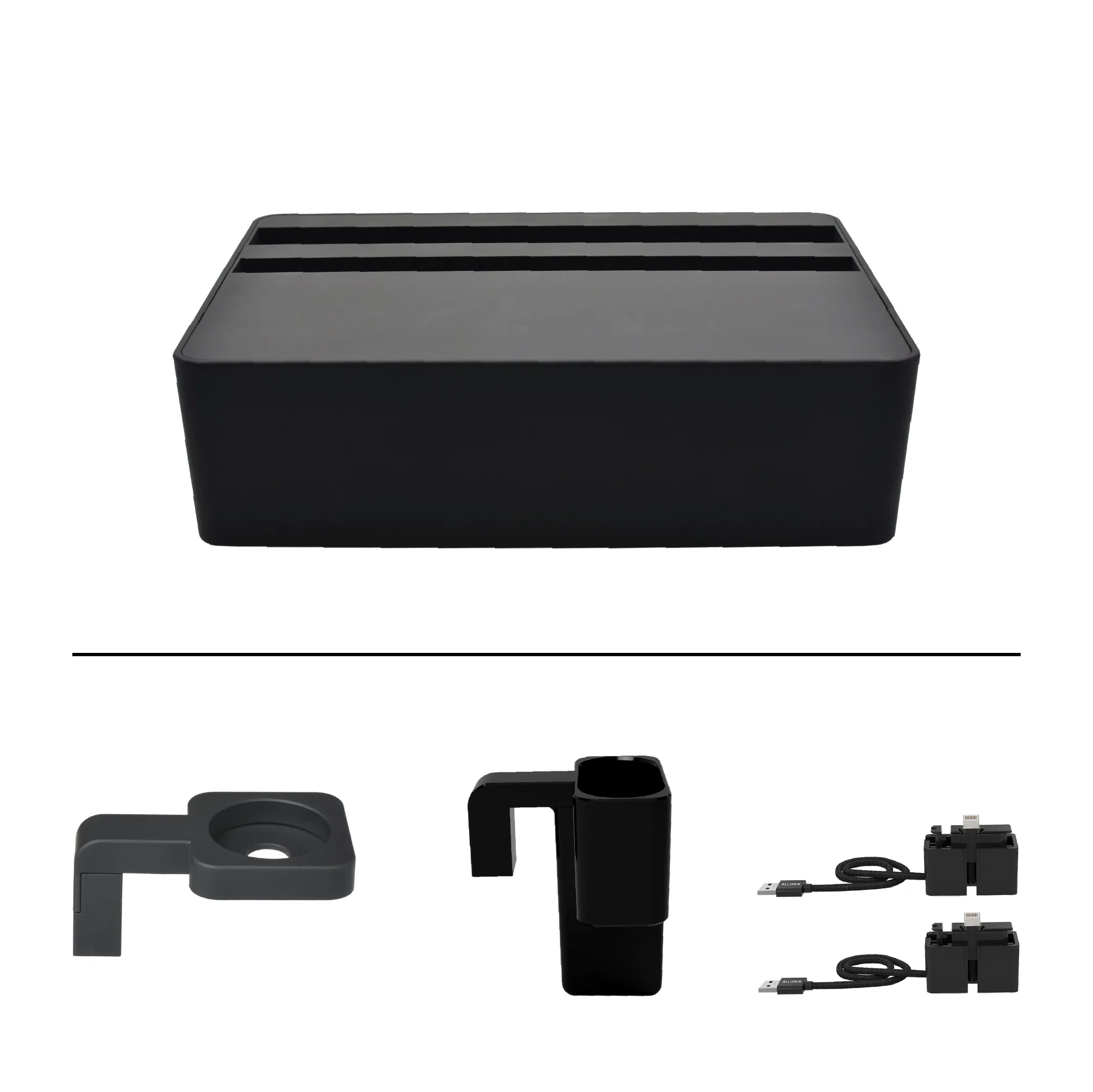 ALLDOCK Wireless Black Apple Package