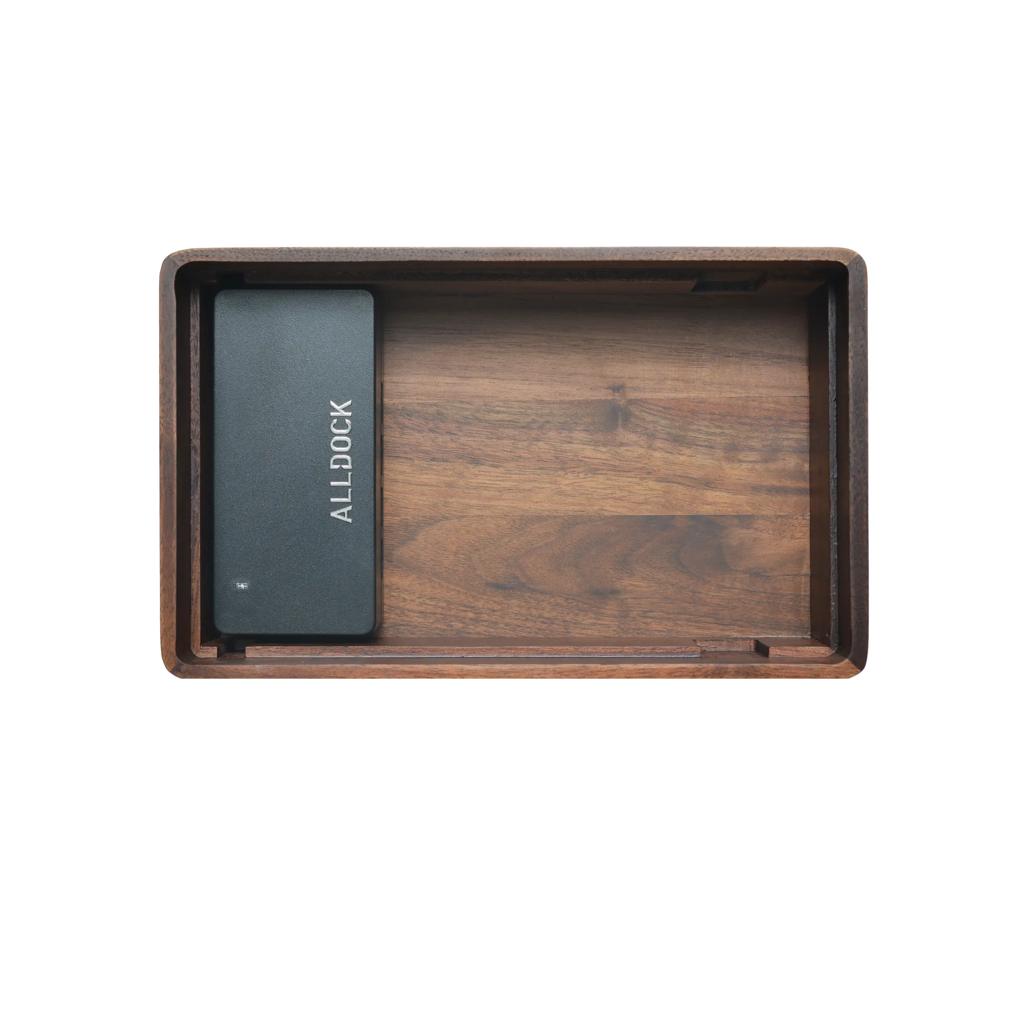 ALLDOCK Wireless Walnut & Black