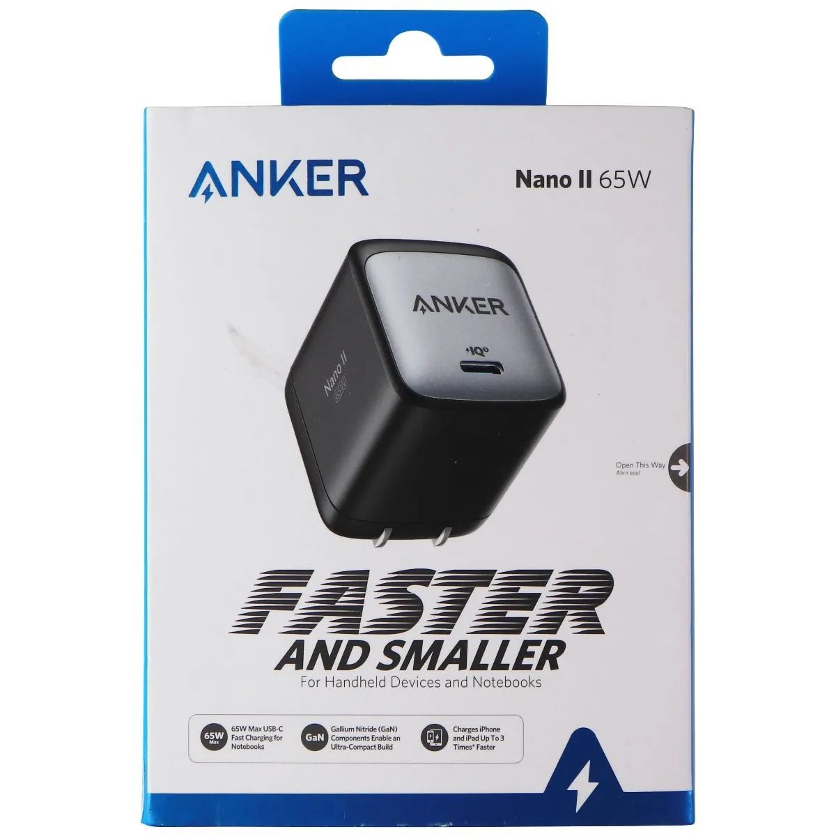 Anker Nano II (65W) USB-C (Single Port) 715 Charger - Black (A2663)