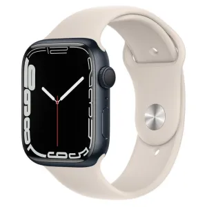 Apple Watch Series 7 (2021) GPS 41 mm - Aluminium Midnight - Sport band Starlight