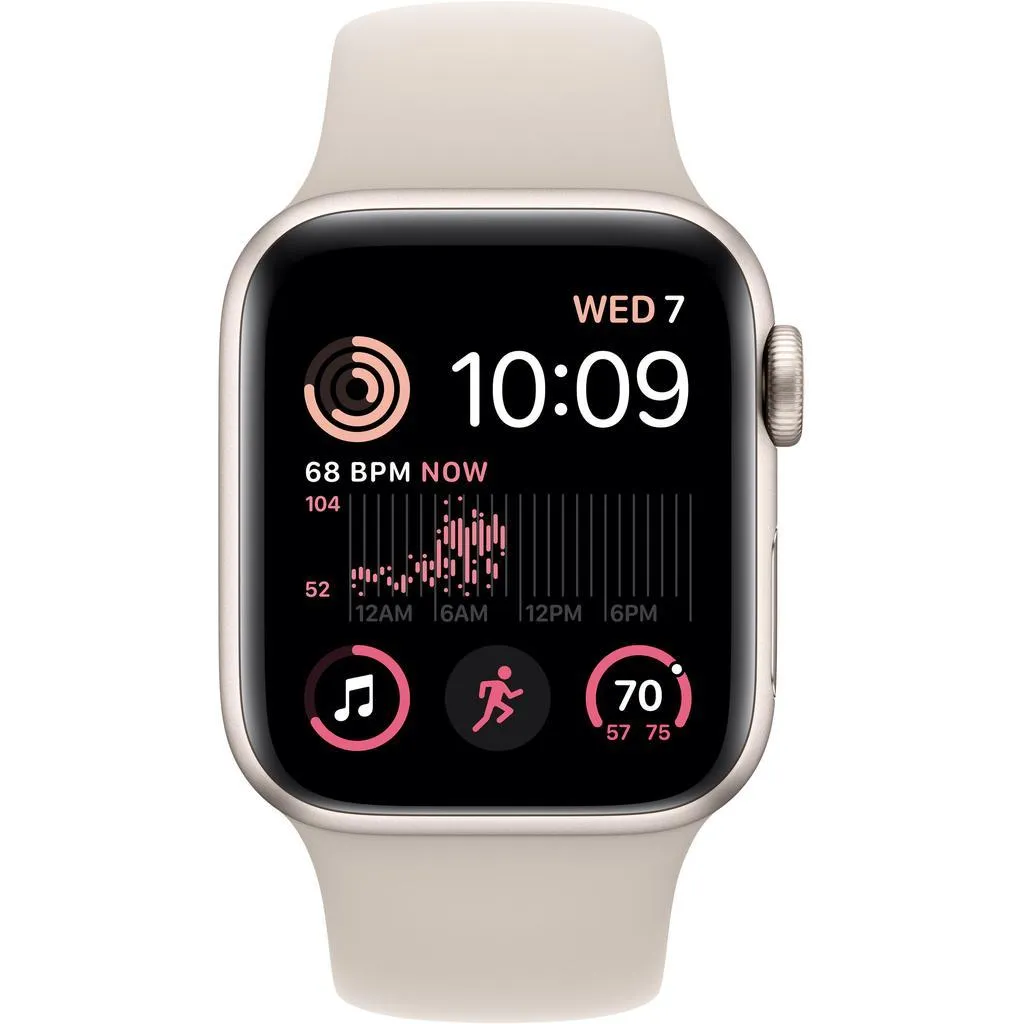 Apple Watch Series SE 2 (2022) GPS   Cellular 40 mm - Aluminium Starlight - Sport band Starlight