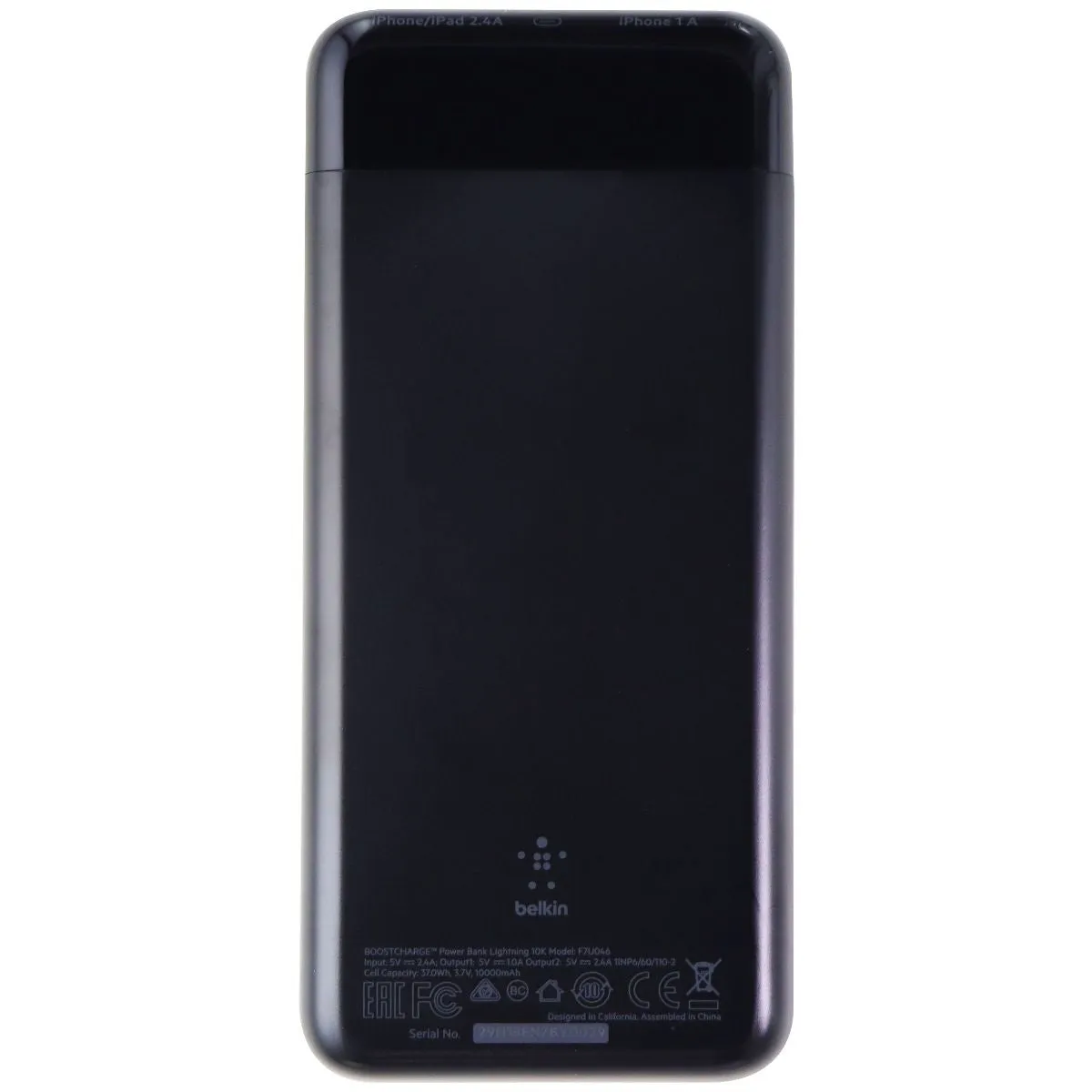 Belkin Boost Charge 10,000mAh 3.4A Dual USB Power Bank for Apple - Black