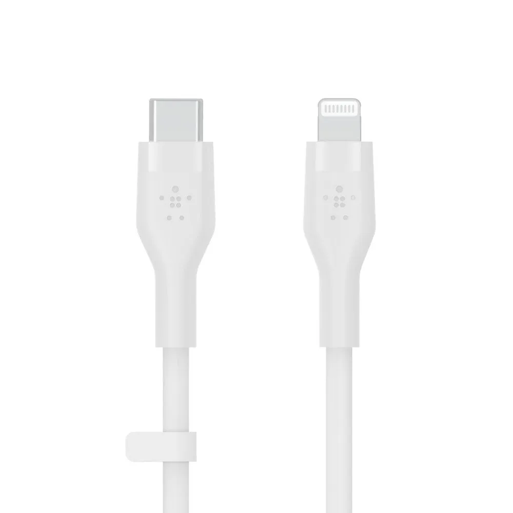 Belkin Cbl Silicone Usb-C Ltg 3M Blc White