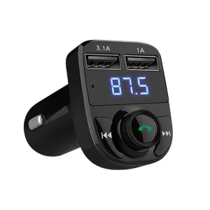 Bluetooth Car Kit Handsfree Set FM Transmitter MP3 Music Player 5V 4.1A Dual USB Car Charger Support TF Card 1G-32G Car-Styling