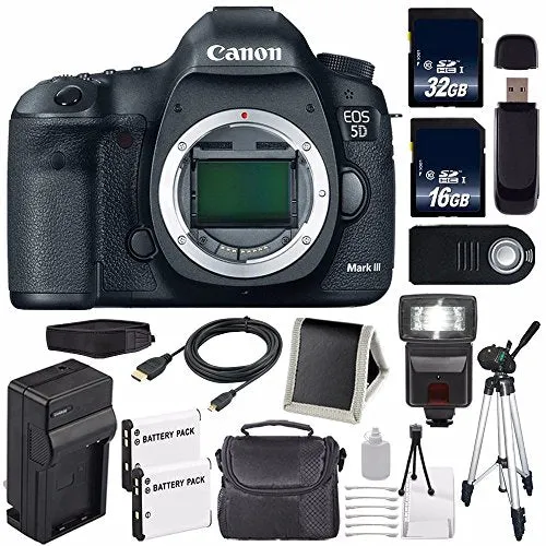 Canon EOD 5D III Digital Camera International Model   LP-E6 Battery   32GB Card   16GB Memory Card Ultimate Bundle