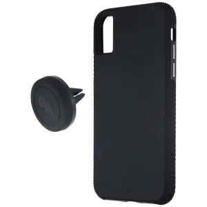 Case-Mate Tough Hard Case   Magnetic Car Mount for Apple iPhone Xs/X - Black