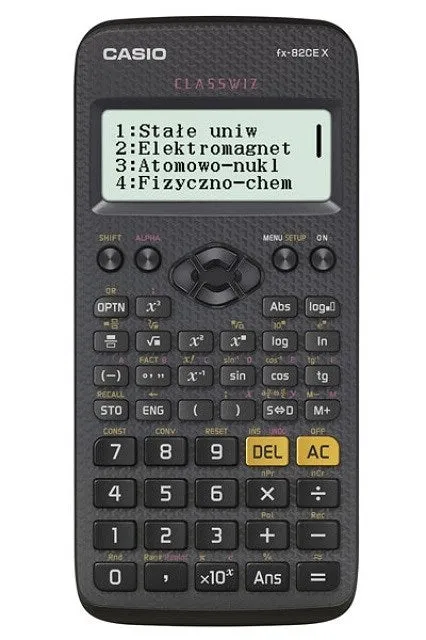 Casio Calculator Scientific Fx 82Cex Black, 12-Digit Display