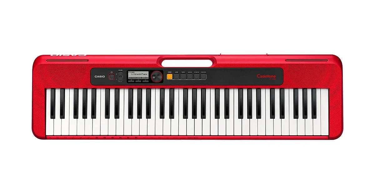 Casio Ct-S200 Midi Keyboard 61 Keys Usb Red, White