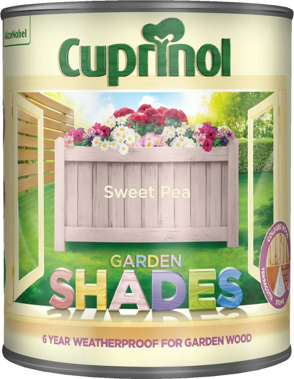 Cuprinol Garden Shades Exterior Woodcare - Sweet Pea 1L