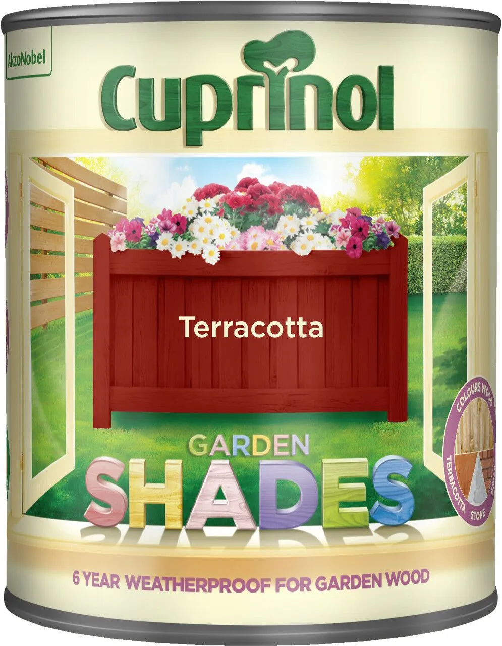 Cuprinol Garden Shades Exterior Woodcare - Terracotta 1L