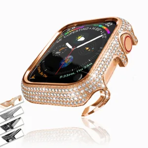 Diamond Cover For Apple Watch Case Luxury Bling Alloy Series 6 5 4