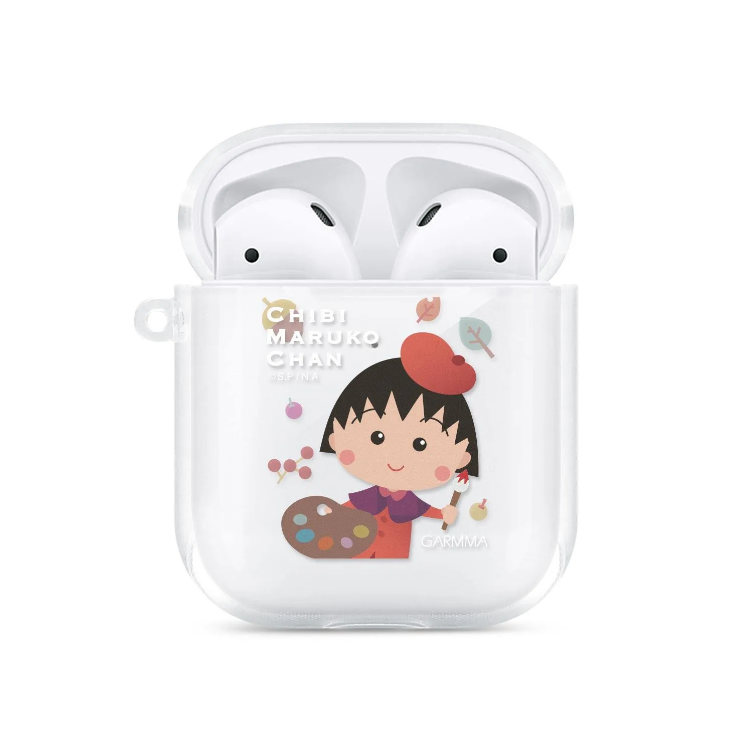 GARMMA Chibi Maruko-chan  Soft TPU Apple AirPods Pro & 2/1 Charging Case Cover