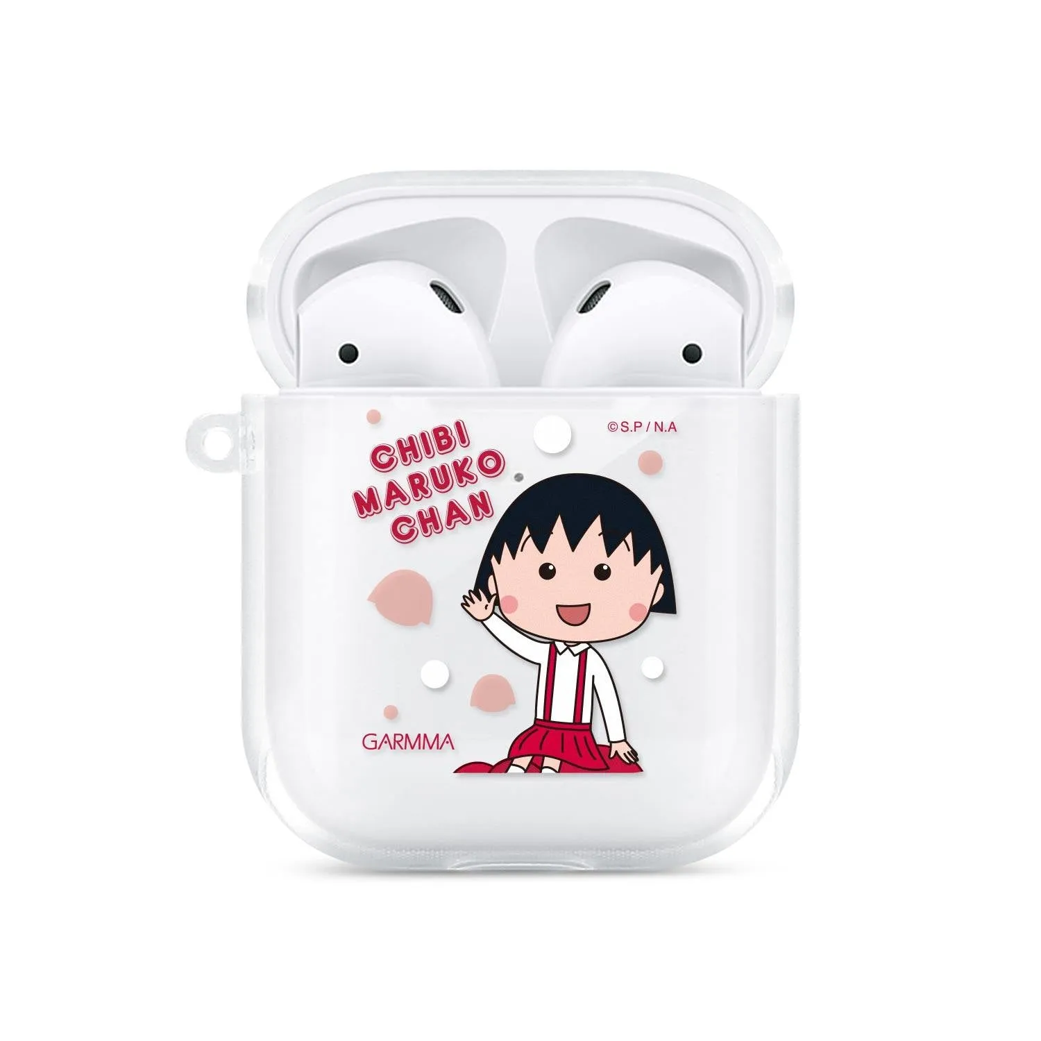 GARMMA Chibi Maruko-chan  Soft TPU Apple AirPods Pro & 2/1 Charging Case Cover