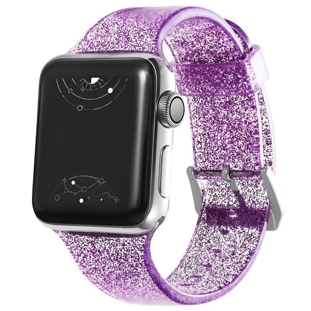 Gemini Silicone Glitter Band