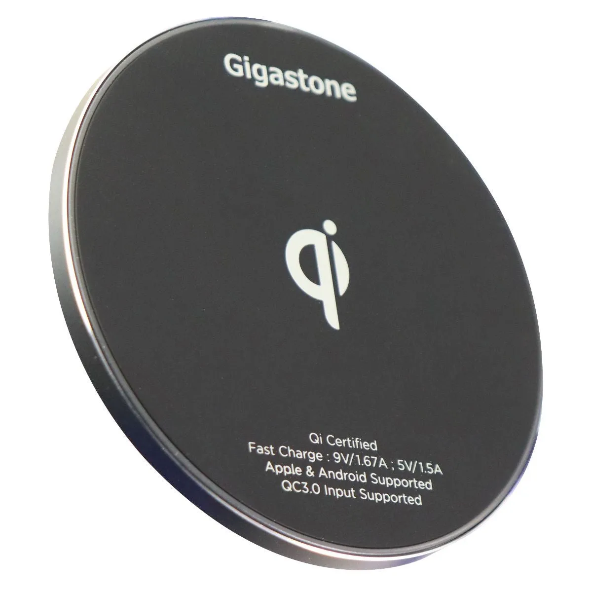 Gigastone QuickCharge 3.0 Fast Wireless Qi Charger Pad - Black (GA-9600B)