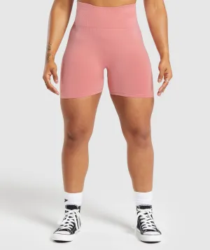 Gymshark Glute Boost Seamless Shorts - Classic Pink/Flamingo Pink