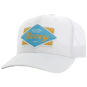 Hooey "Diamond" Hooey Hat White W/Blue/Yellow Patch