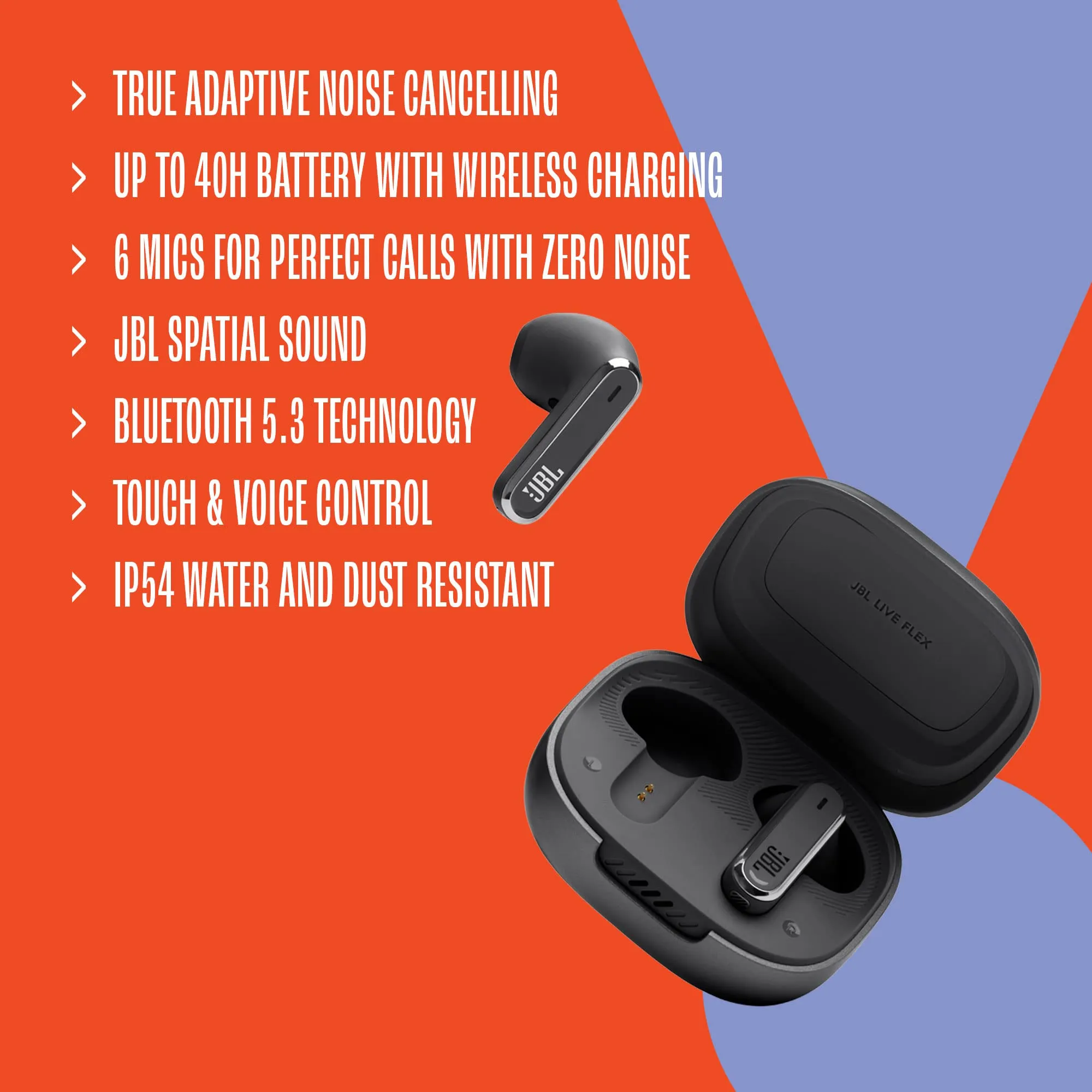 JBL Live Flex Noise Cancelling Wireless Earphone