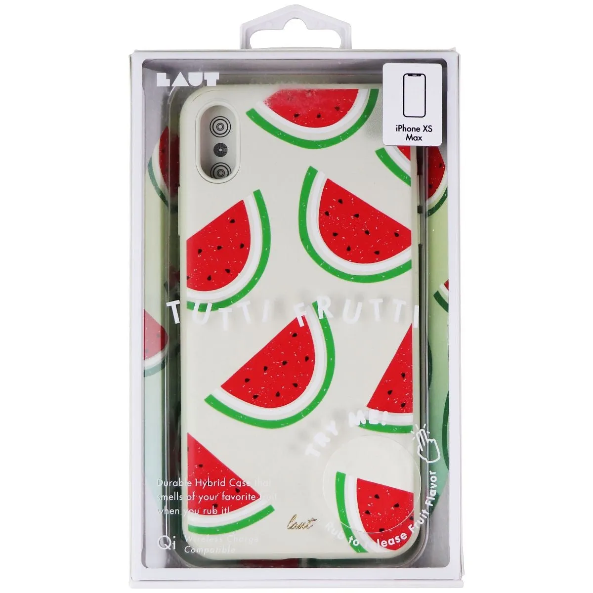 LAUT Tutti Frutti Scratch & Sniff Case for Apple iPhone Xs Max - Watermelon