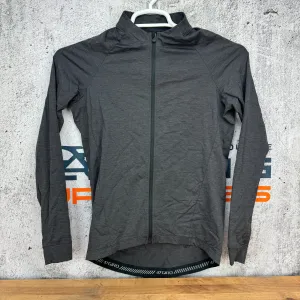 Light Use! Giro Chrono LS Thermal Long Sleeve Men's Medium Grey Cycling Jersey