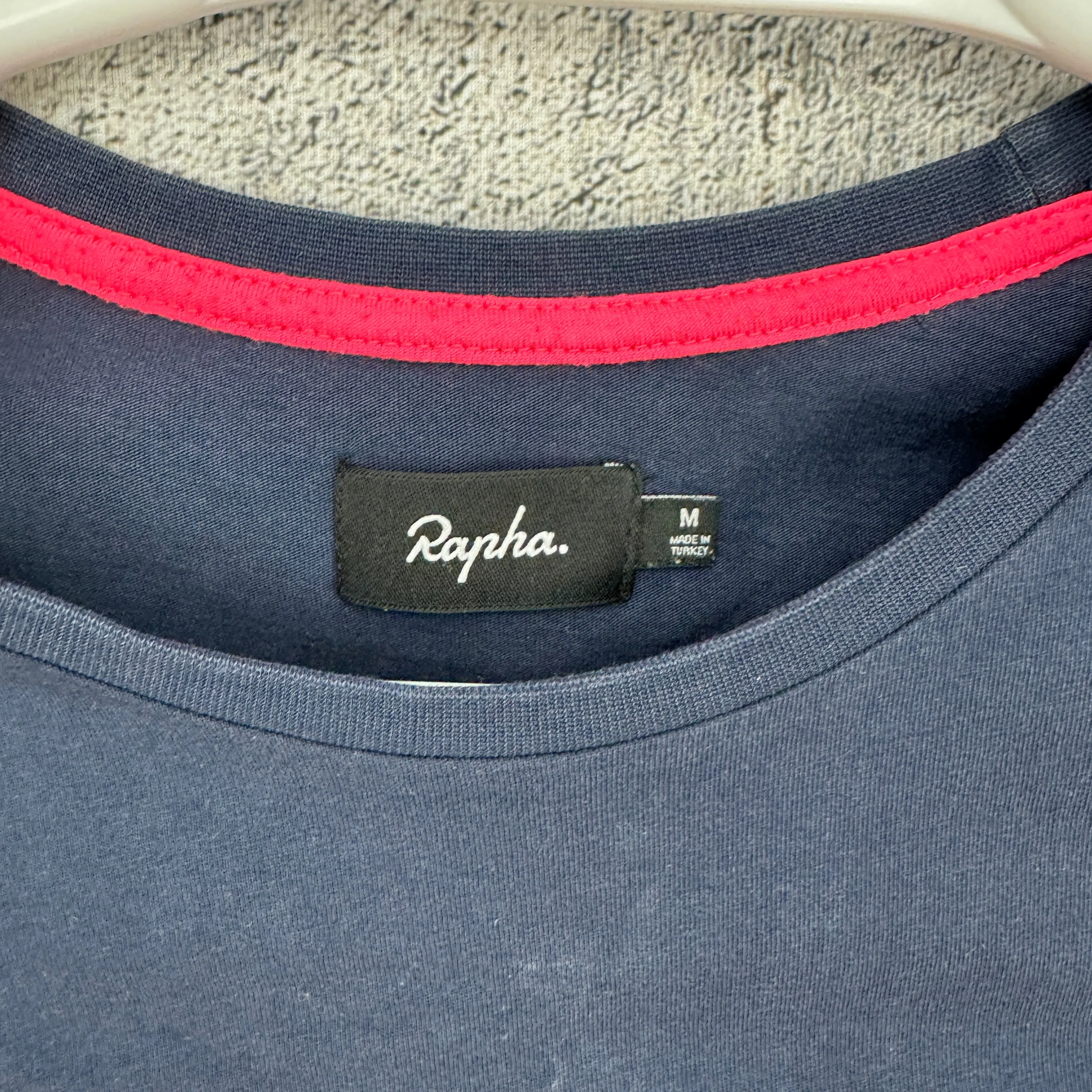 Light Use! Rapha Logo T-Shirt Medium Navy Short Sleeve Cycling Shirt