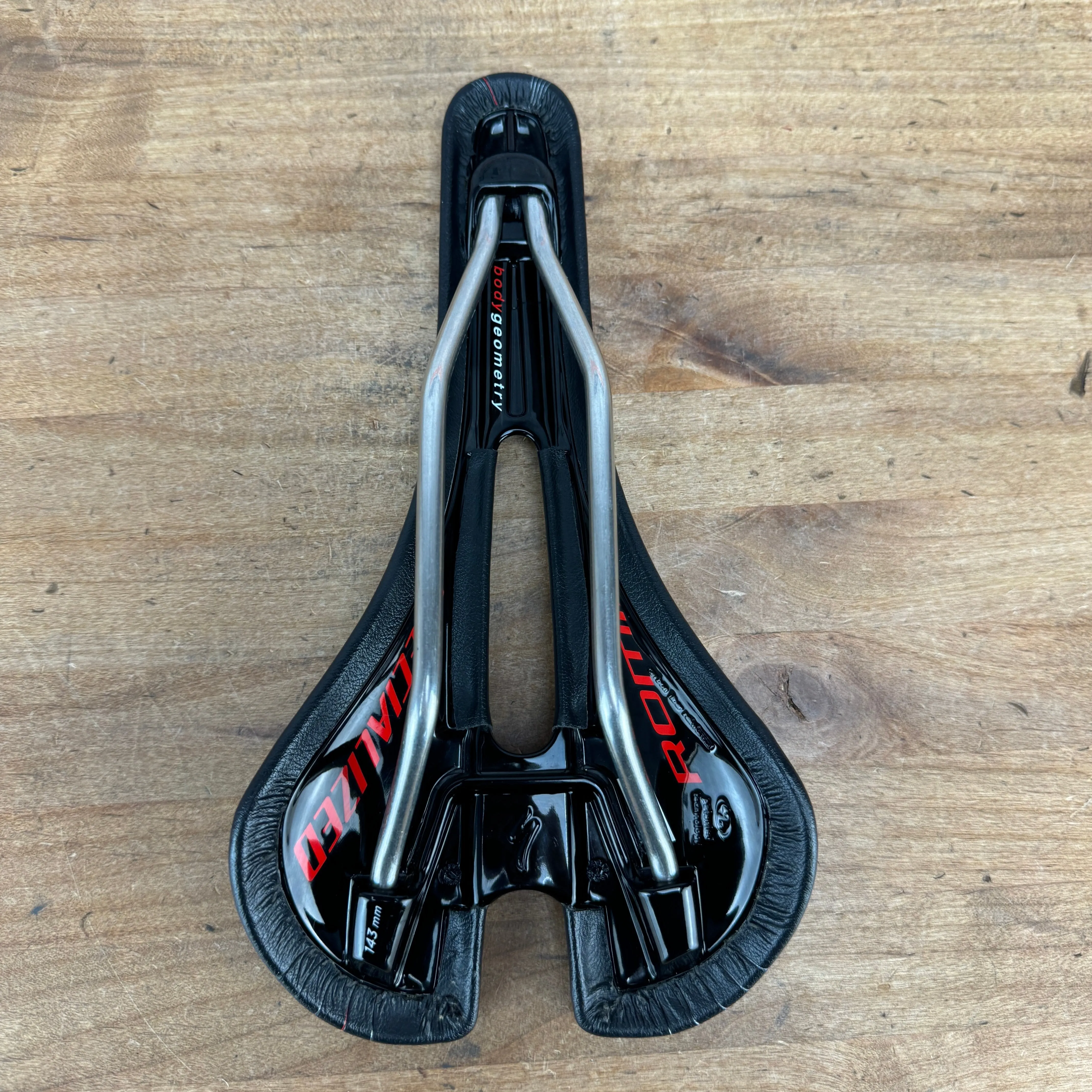 Low Mile! Specialized Romin 143mm 7x7mm Titanium Rails Bike Saddle 209g