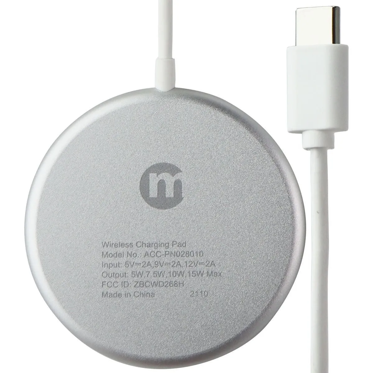 mWorks! mPower! (15W) Magnet Wireless Charger for Smartphones - White