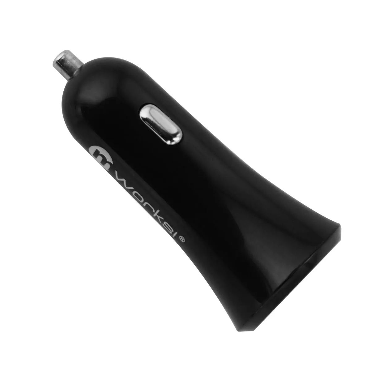 mWorks mPower 3.4 Amp Dual USB Car Charger with Micro USB Cable - Black