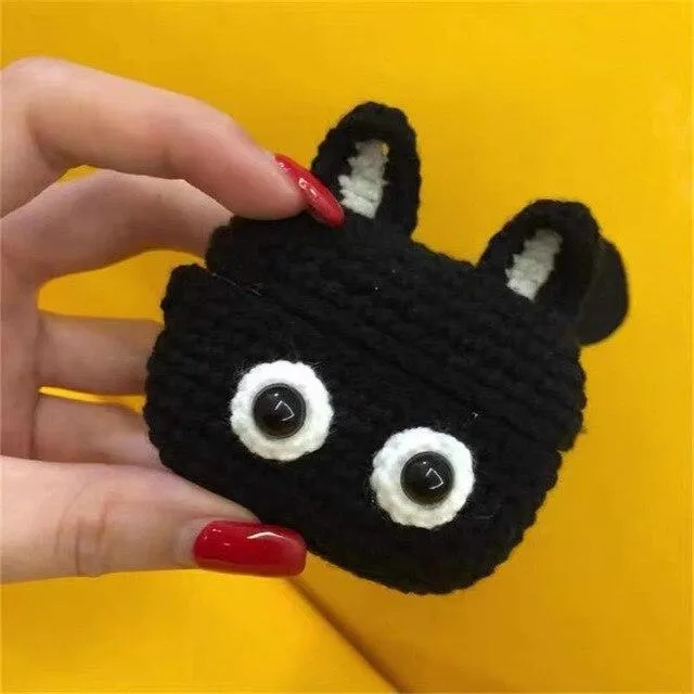 New cartoon cute Knit earphone case for Airpod Pro For Apple New earphone cases Animal Character Pig Lovely Rabbit cover