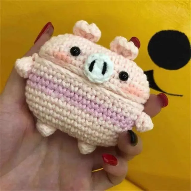 New cartoon cute Knit earphone case for Airpod Pro For Apple New earphone cases Animal Character Pig Lovely Rabbit cover