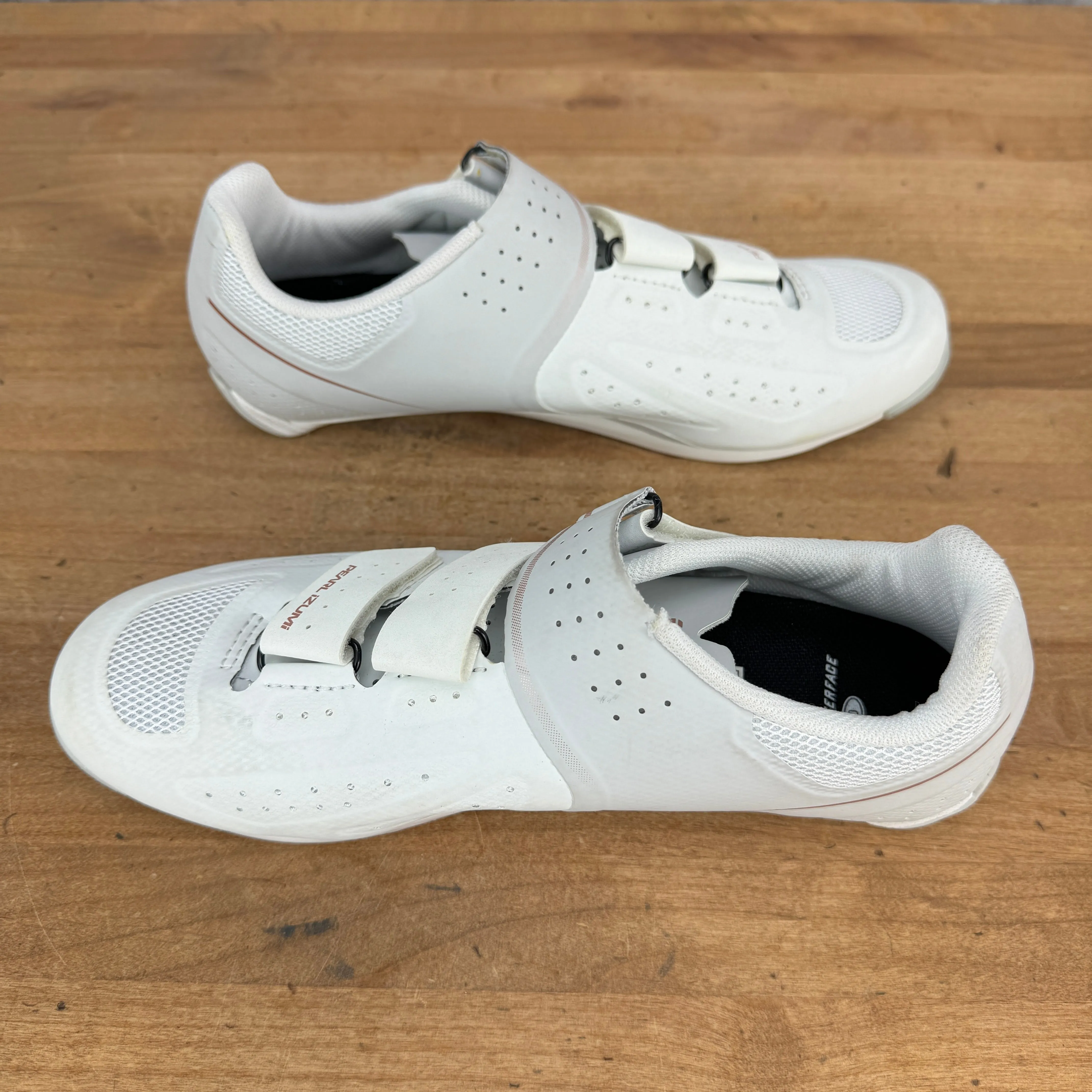 New! Pearl iZumi W Select Road V5 Women's 40 EU 3-Bolt Cycling Shoes White