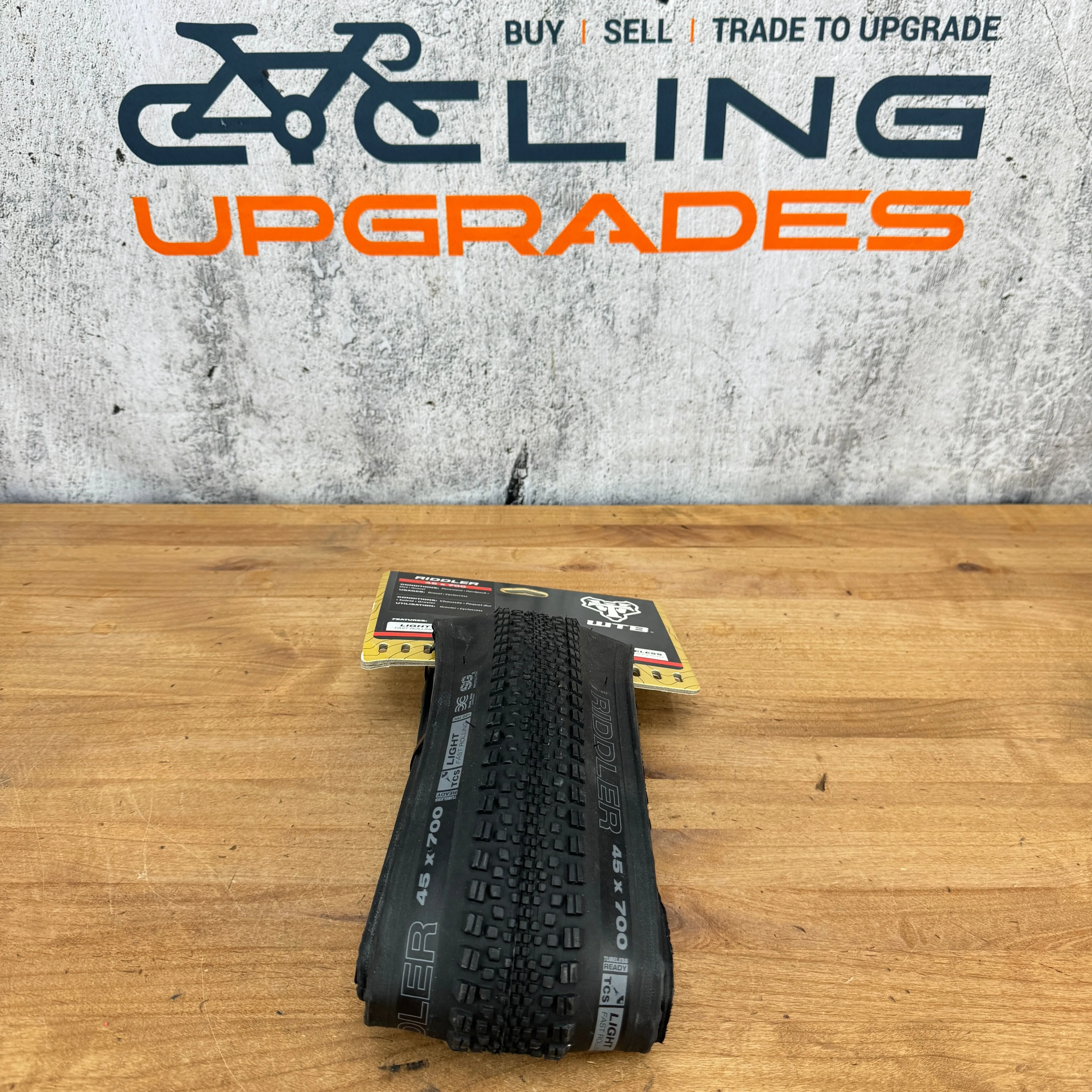 New! Single WTB Ridddler 700c x 45mm Tubeless Gravel Bike Tire MSRP $66