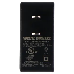 Novatel Wireless Switching Adapter Single 2A USB Wall Charger - Black