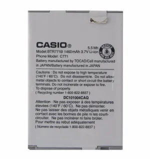 OEM Casio BTR771B 1460 mAh Replacement Battery for GzOne Commando C771