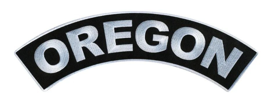 PATCH - OREGON TOP ROCKER 12"-PPM4073 : 12W 3H