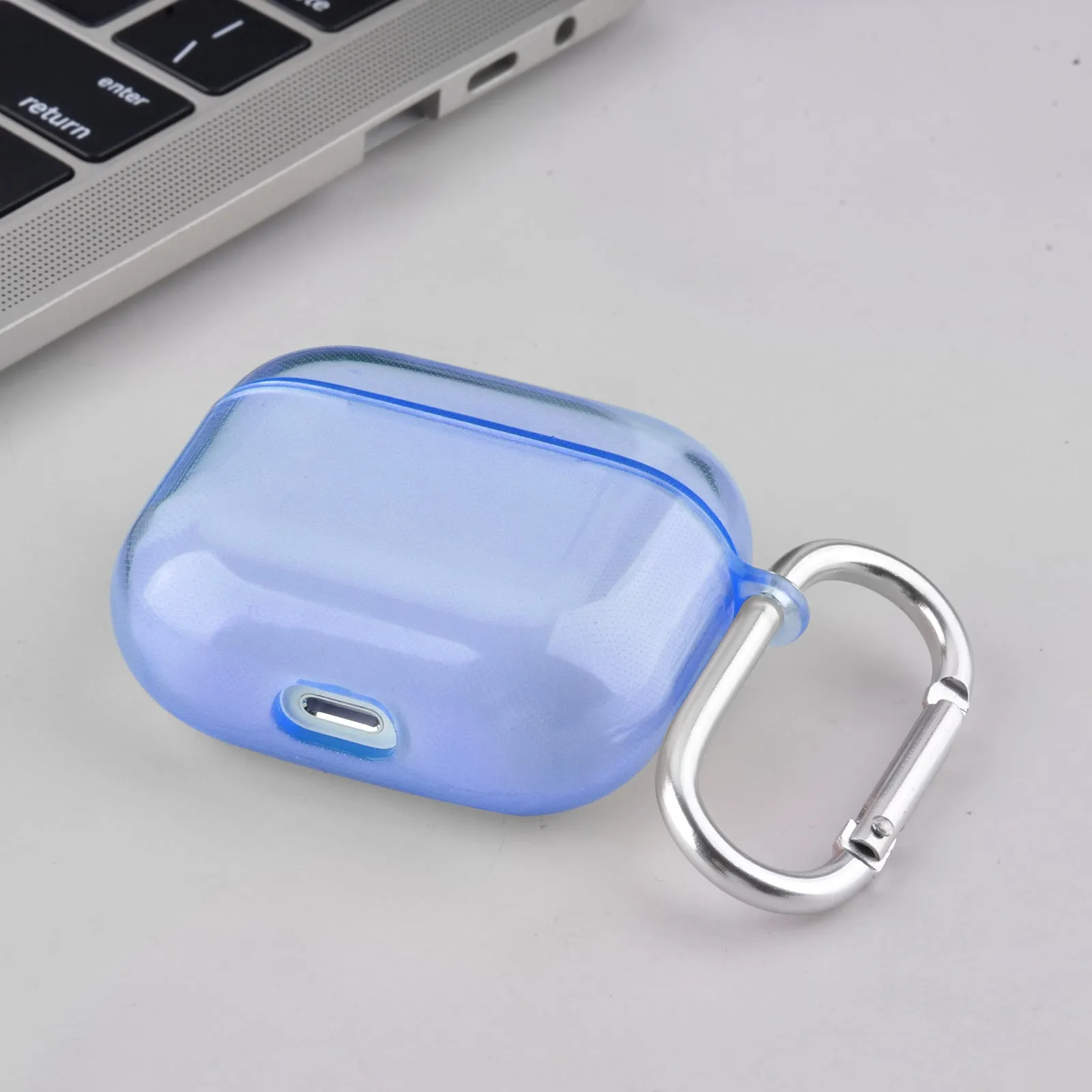 Protective TPU Clear Case for AirPods 3 Case Generation 3rd with Keychain