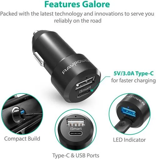 RAVPower RP-PC022 Car Charger