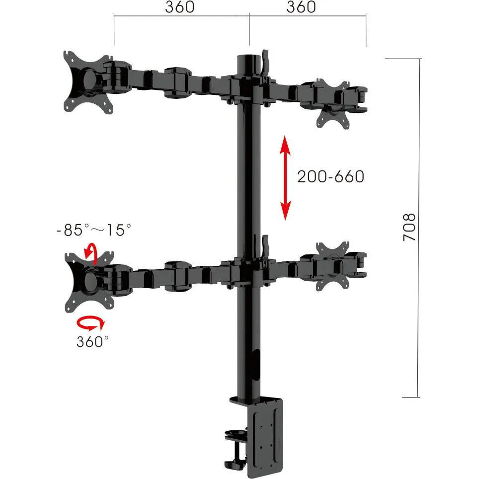 Revolve Quad Monitor Arm