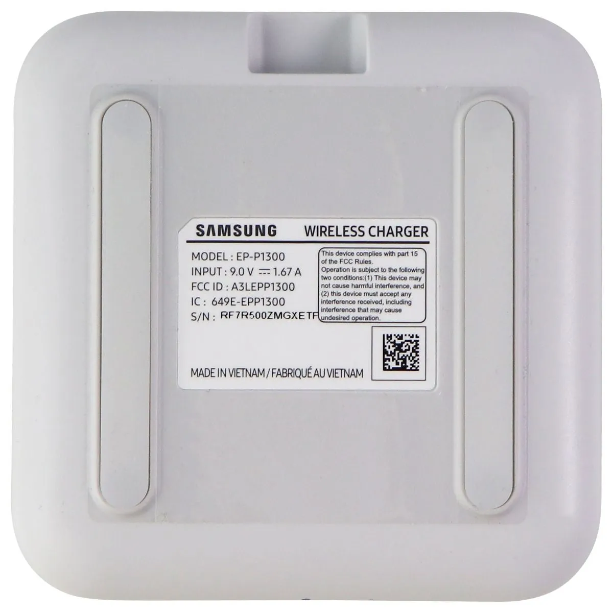 Samsung Wireless Charger Fast Charge Pad for Qi Phones - White (EP-P1300) 2021