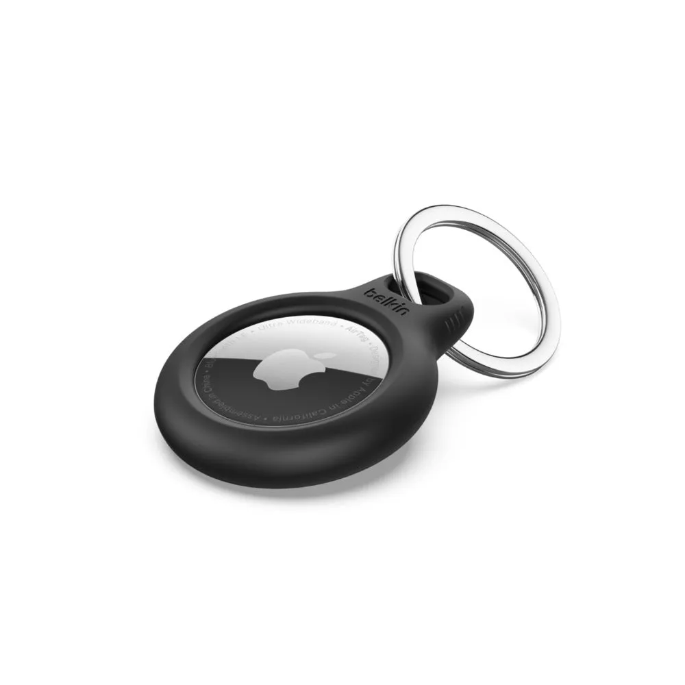 Secure Holder With Keyring - Black