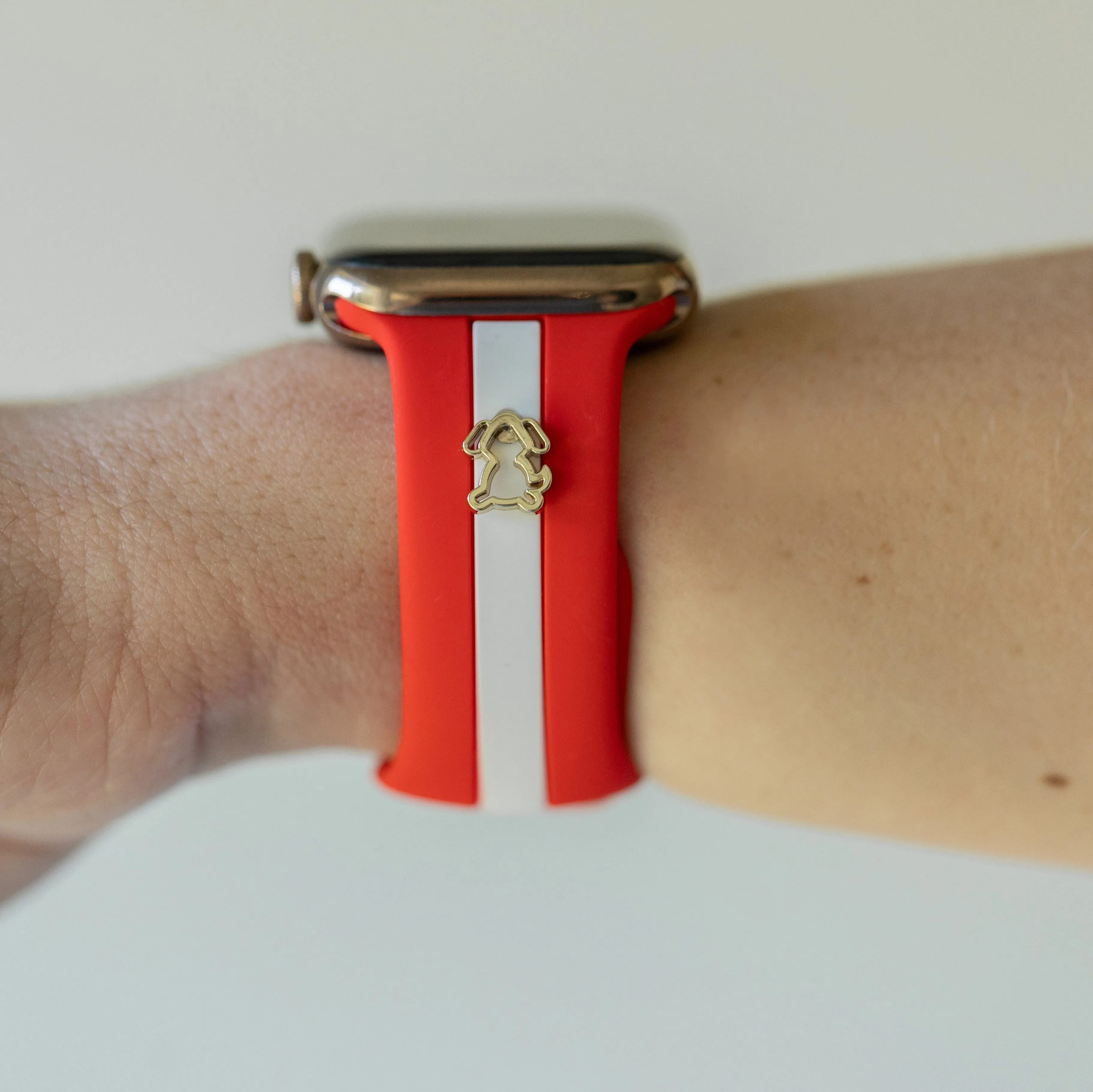 Skye Red & White Smart Watch Band