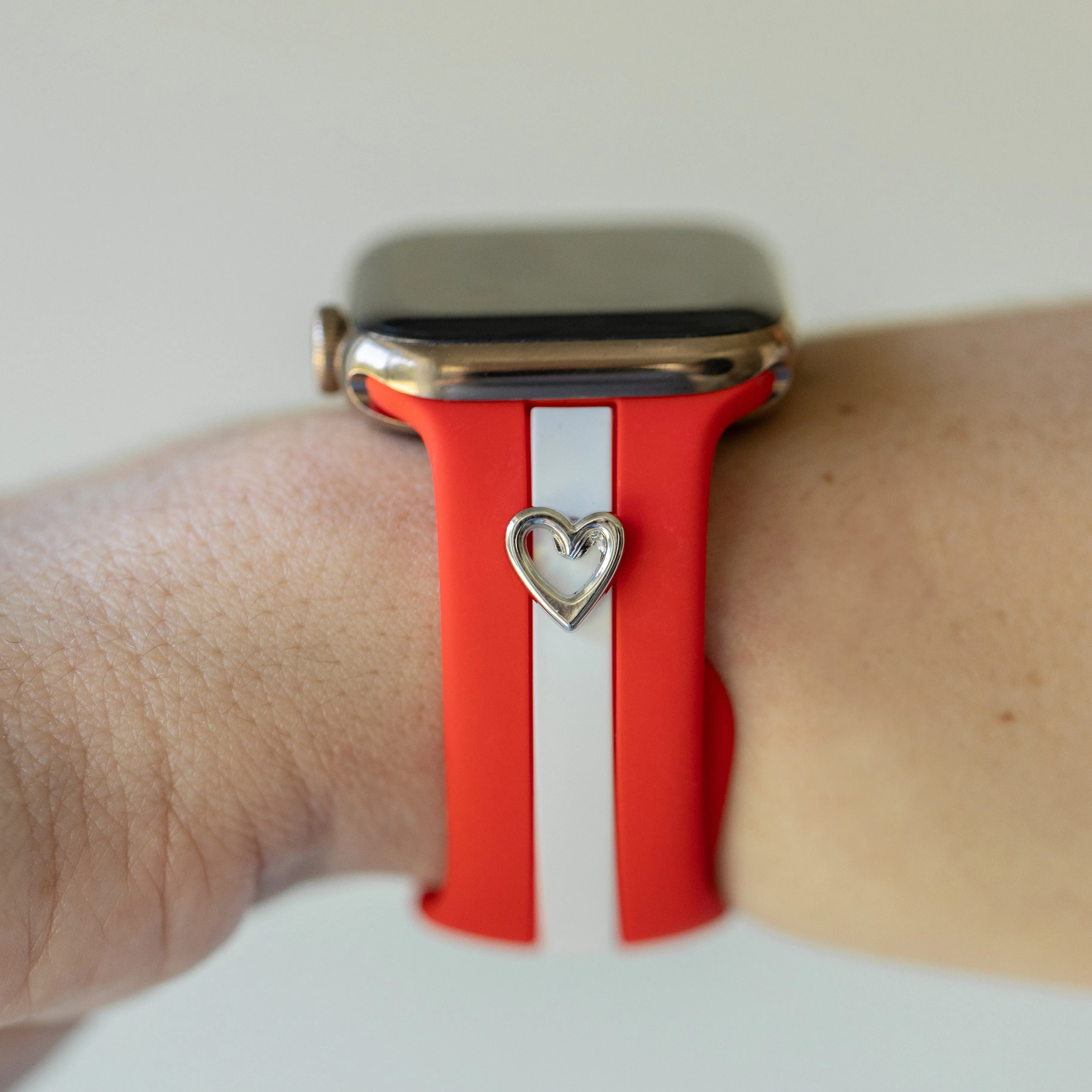 Skye Red & White Smart Watch Band