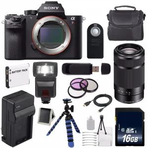 Sony Alpha a7R II Mirrorless Digital Camera (International Model)   Sony E 55-210mm f/4.5-6.3 OSS E-Mount Lens (Black) Extreme Bundle