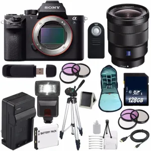 Sony Alpha a7S II a7S Mark II a7SII ILCE7SM2/B Mirrorless Digital Camera (International Model)   Vario-Tessar T FE 16-35 Lens Advanced Bundle